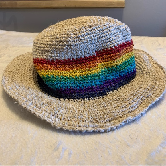 Tibetan Trom Accessories - Rainbow Sun Hat